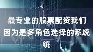 最专业的股票配资我们因为是多角色选择的系统
