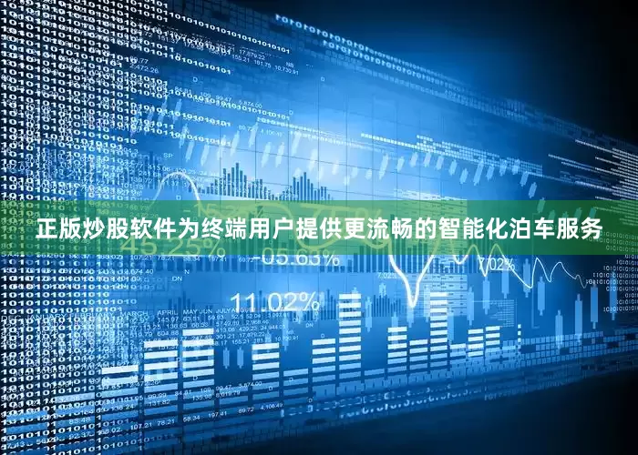 正版炒股软件为终端用户提供更流畅的智能化泊车服务