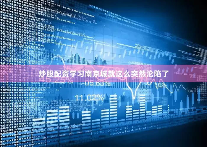炒股配资学习南京城就这么突然沦陷了